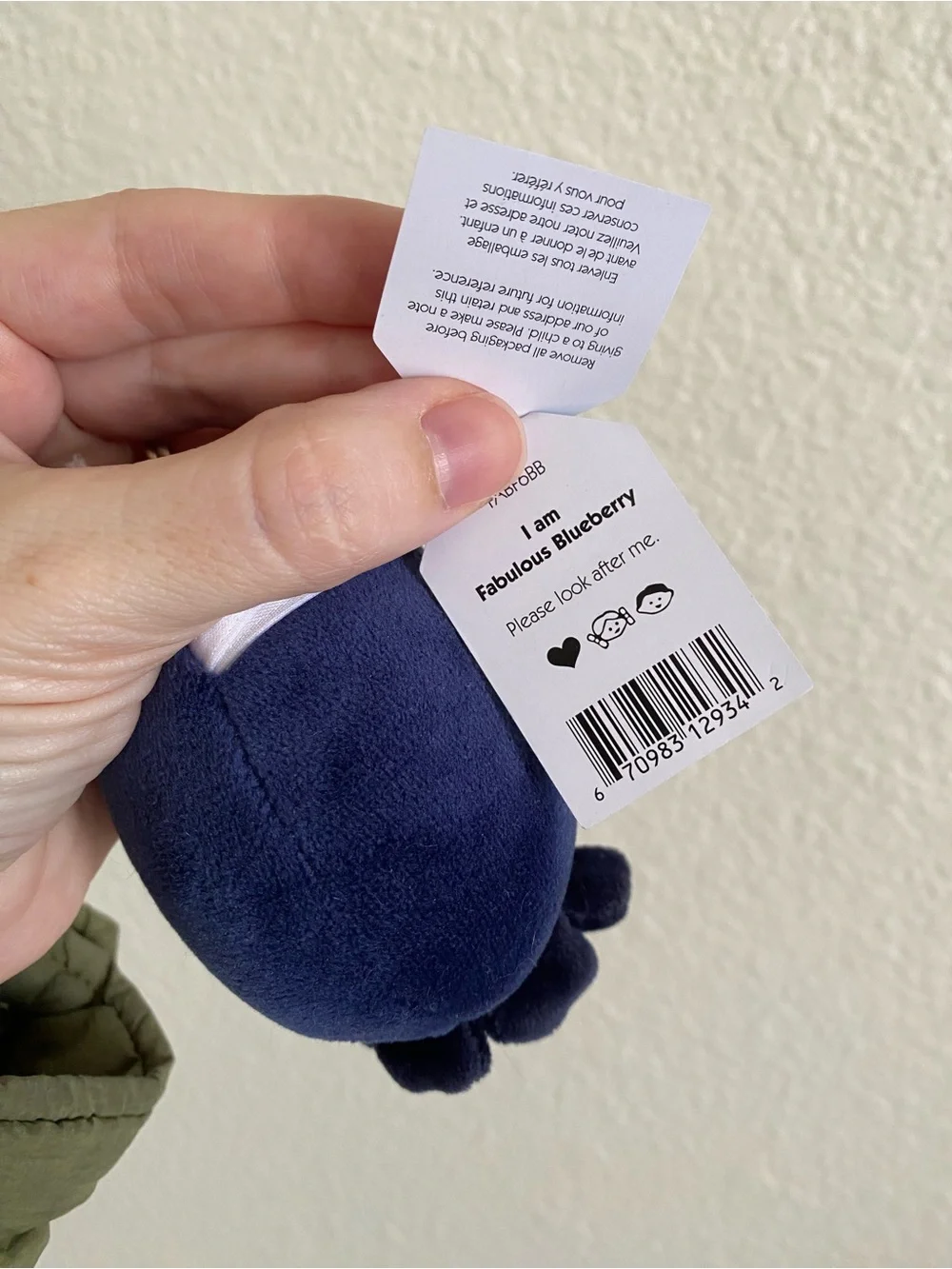 Jellycat Fabulous Fruit Blueberry *Retired*